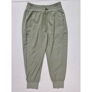 CALIA Womens Journey Cargo Joggers Sage Green Stretch Active Pants WAX12189F S